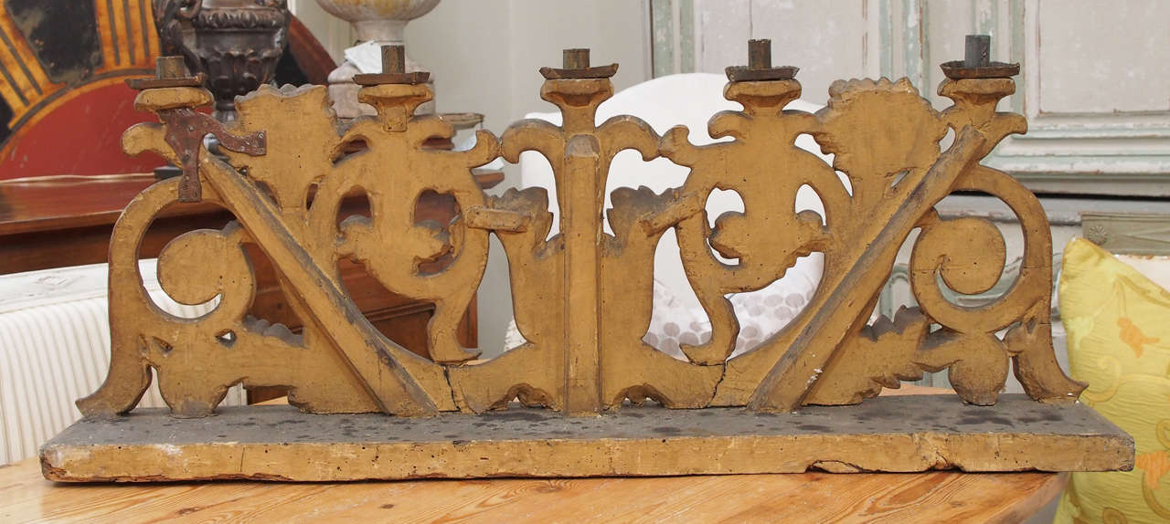 Tin Pair of 19th Century Candelabras