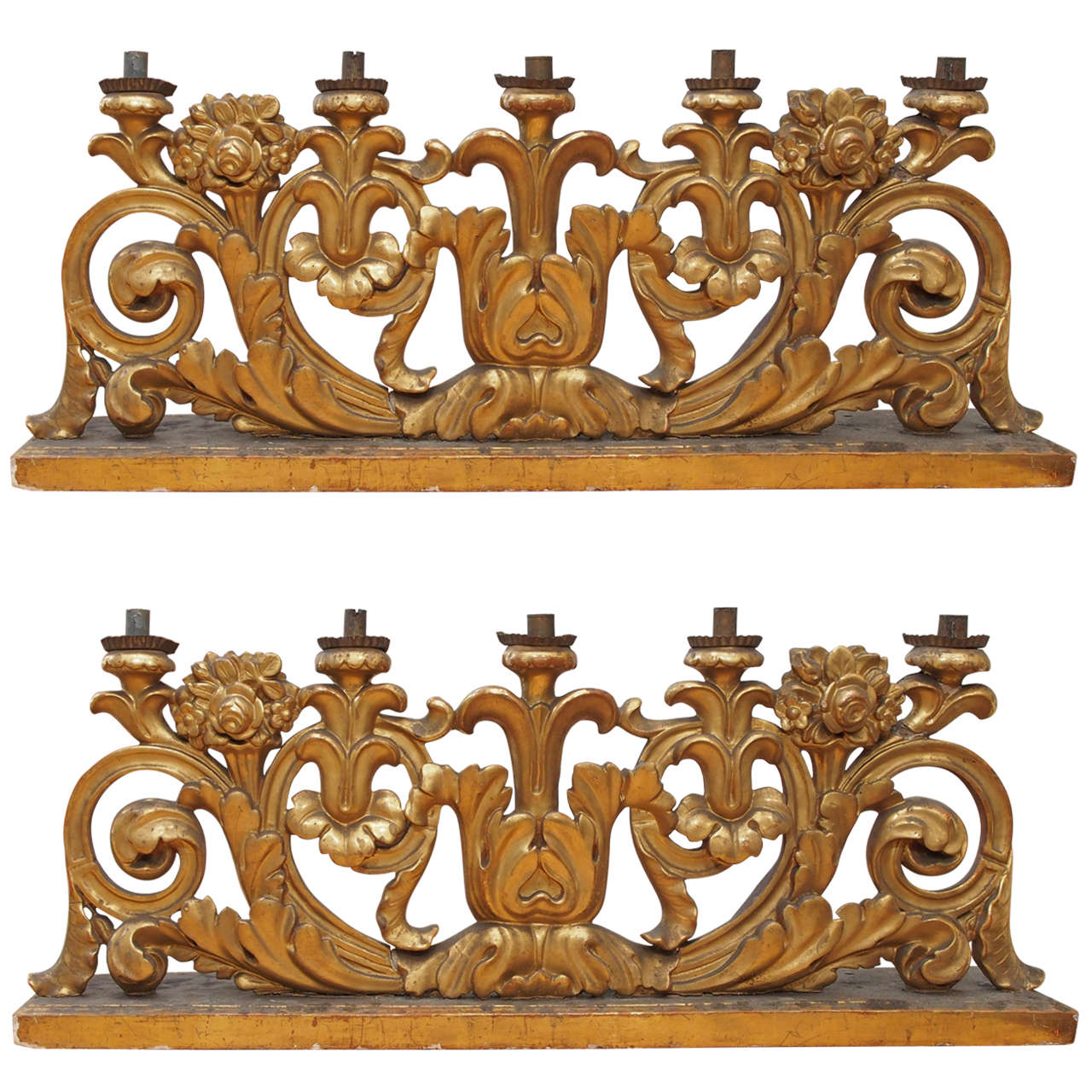 Pair of 19th Century Candelabras