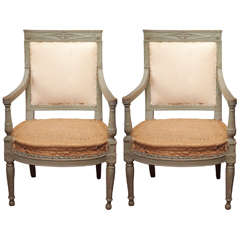 Pair of Directoire Fauteuils