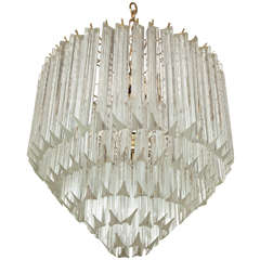 Five-Tier Crystal Prism Chandelier/Flush Mount by Camer 10