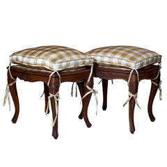 Pair of Carved French Benches