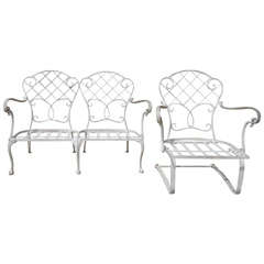 Wrought Iron Settee & Arm Chair