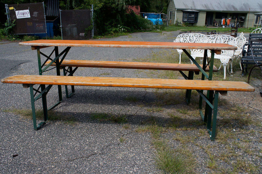 German Beer Hall Table and Benches at 1stDibs beer hall tables