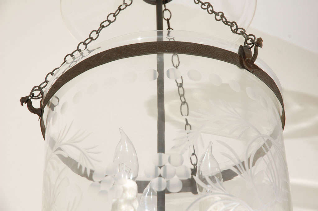 hundi metal & glass pendant