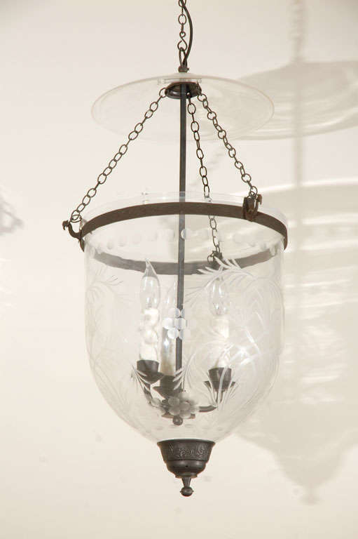 Bell Jar / Hundi With Etched Detailing In Excellent Condition In Los Angeles, CA