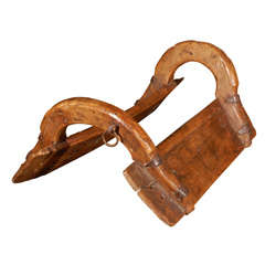 18th C Wood Saddle