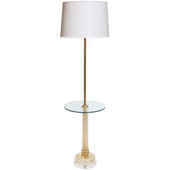 Barovier & Toso Gold Murano Glass Table Floor Lamp