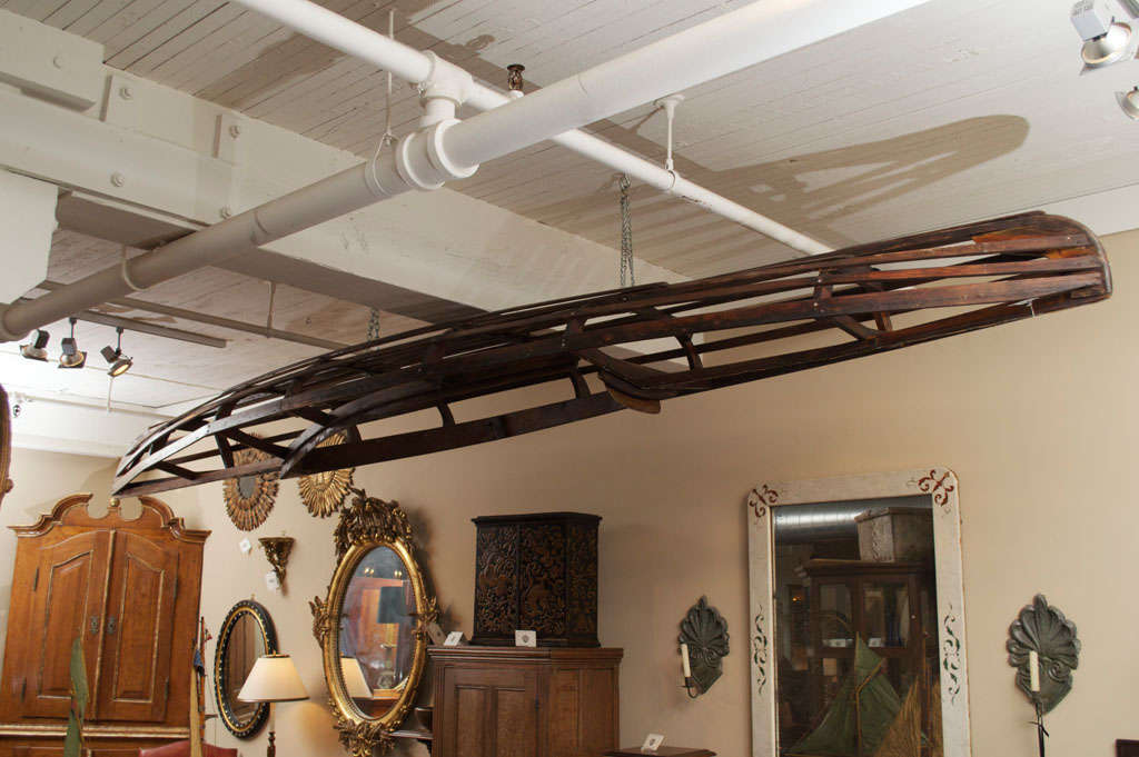 20th Century Wooden Canoe Frame, English circa 1900