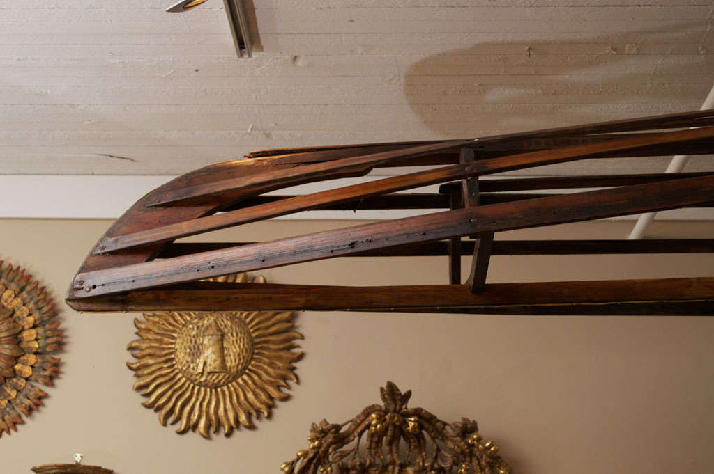 Wooden Canoe Frame, English circa 1900 1