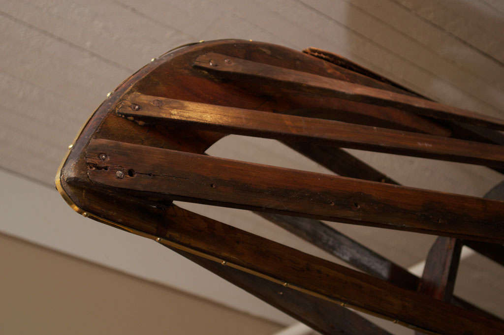 Wooden Canoe Frame, English circa 1900 2