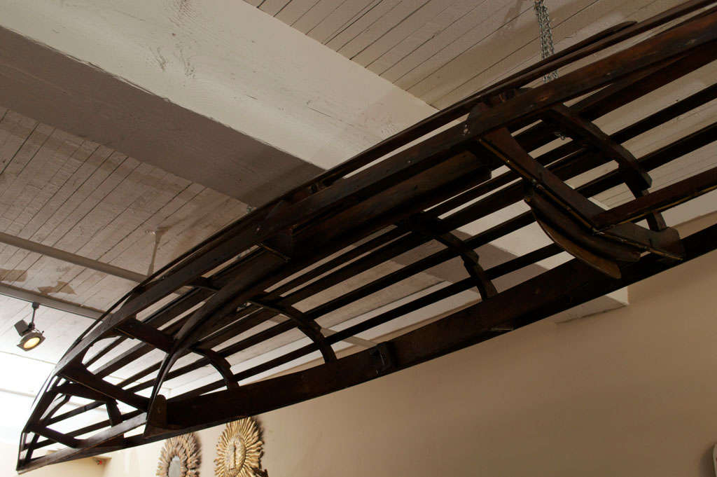 Wooden Canoe Frame, English circa 1900 4