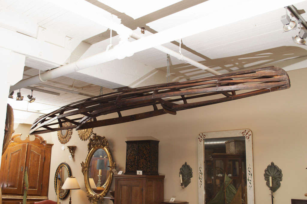 Wooden Canoe Frame, English circa 1900 5