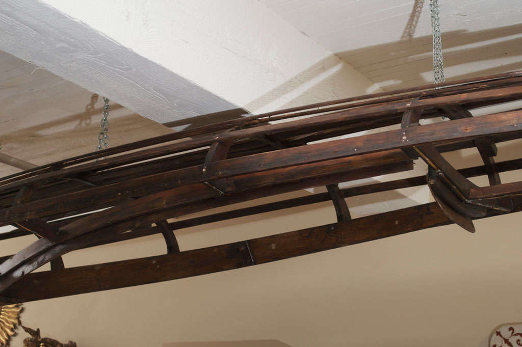 Wooden Canoe Frame, English circa 1900 6