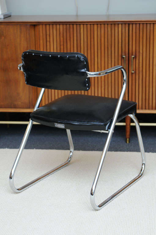 American Gilbert Rohde Style 'Z' Chair by Royalchrome