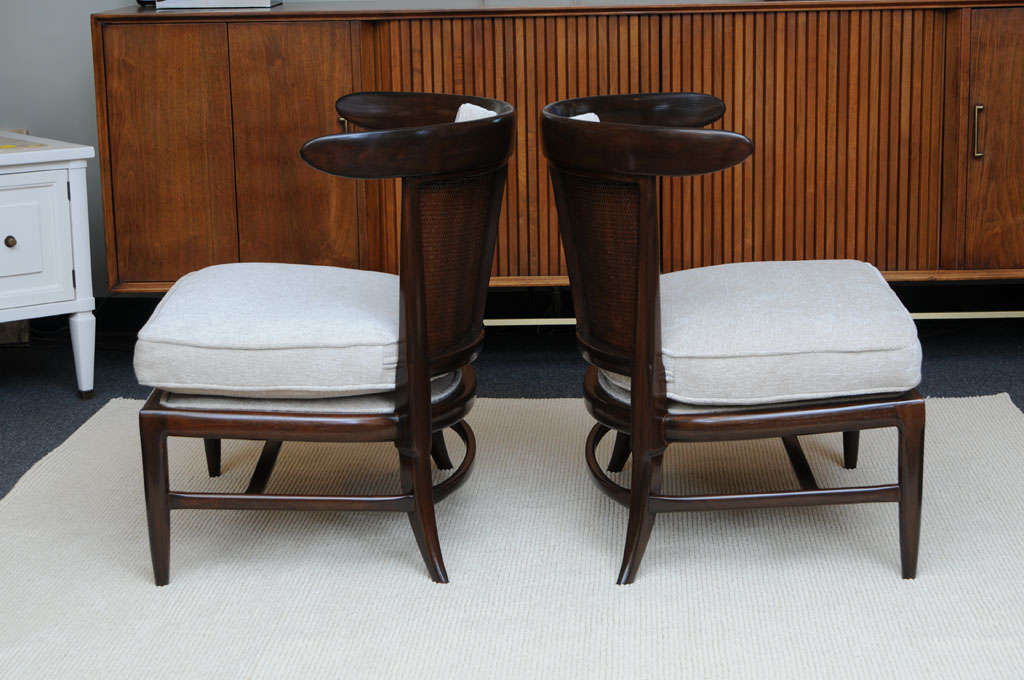American Classy 50's Sophisticates Collection Slipper Chairs by Tomlinson