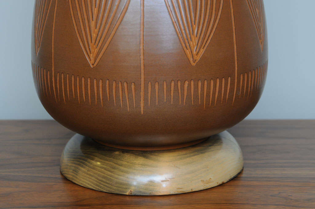 Mid-Century Modern George Nobuyuki Kimura Pottery Table Lamp