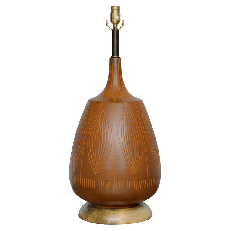 George Nobuyuki Kimura Pottery Table Lamp