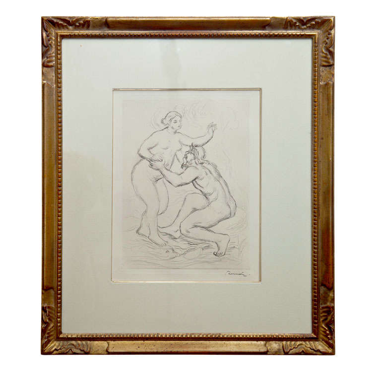 Auguste Renoir  "Le Fleuve Scamandre" Etching on Wove Paper For Sale