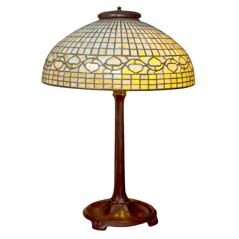 Tiffany Studios Acorn Table Lamp For Sale