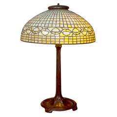Antique Tiffany Studios Acorn Table Lamp