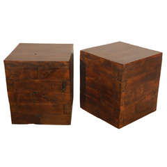 Pair of Wood Cubes