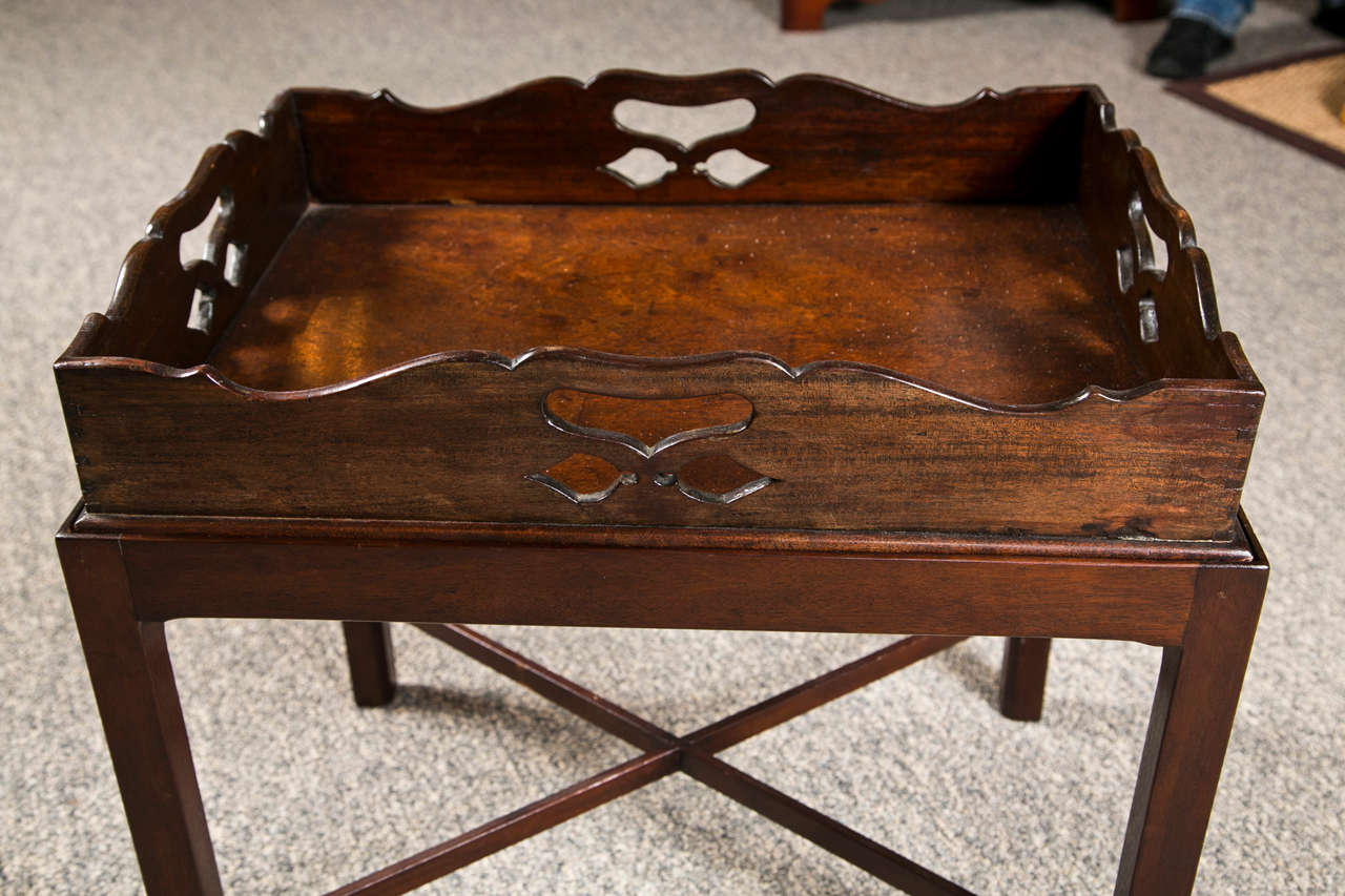 Mahogany Butlers Tray Table, late 19th C., England For Sale 2