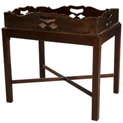 Mahogany Butlers Tray and Stand 10