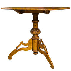 Antique Tripod Wine Tasting Table