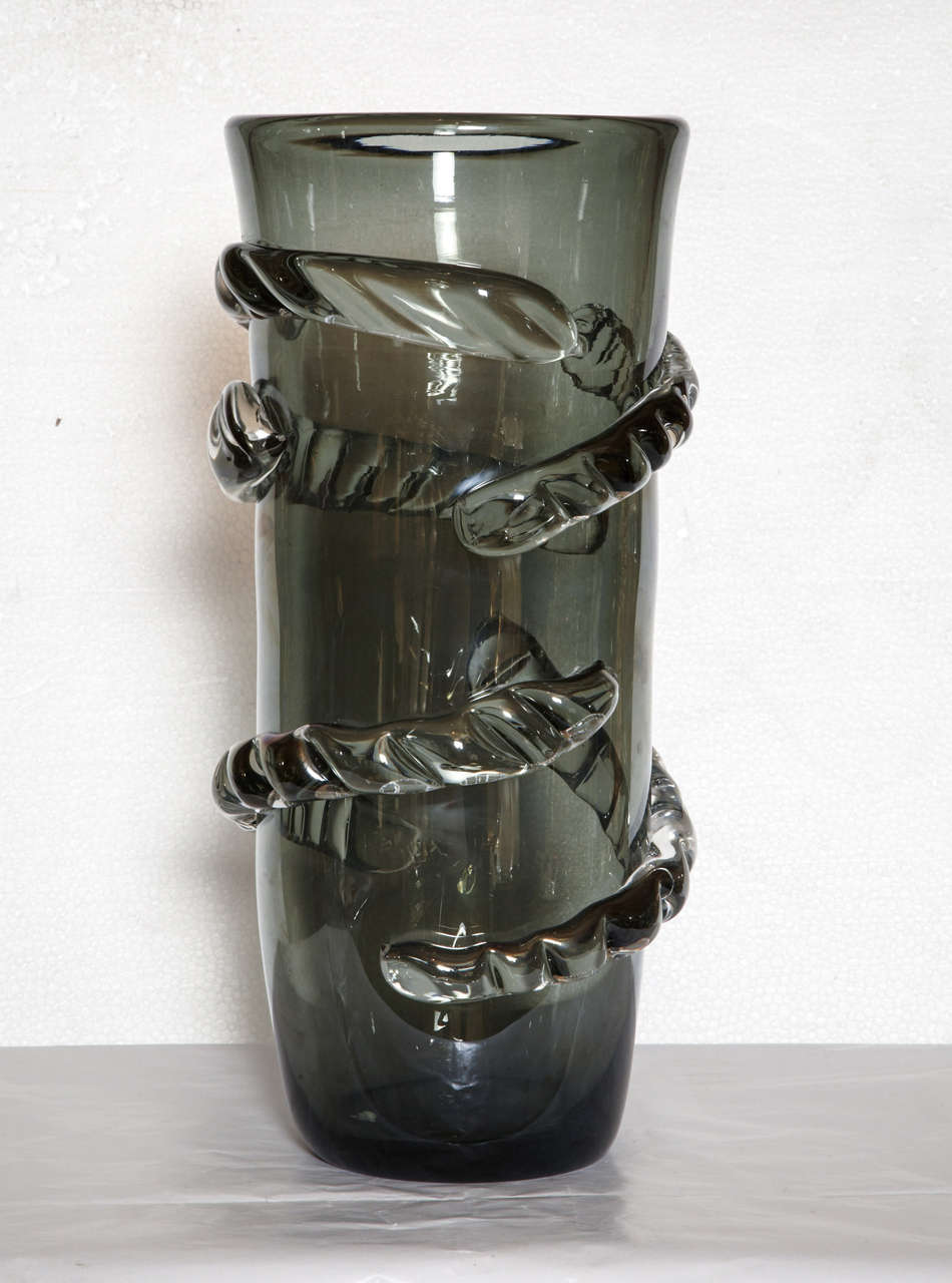 Pair of vases in Murano glass.