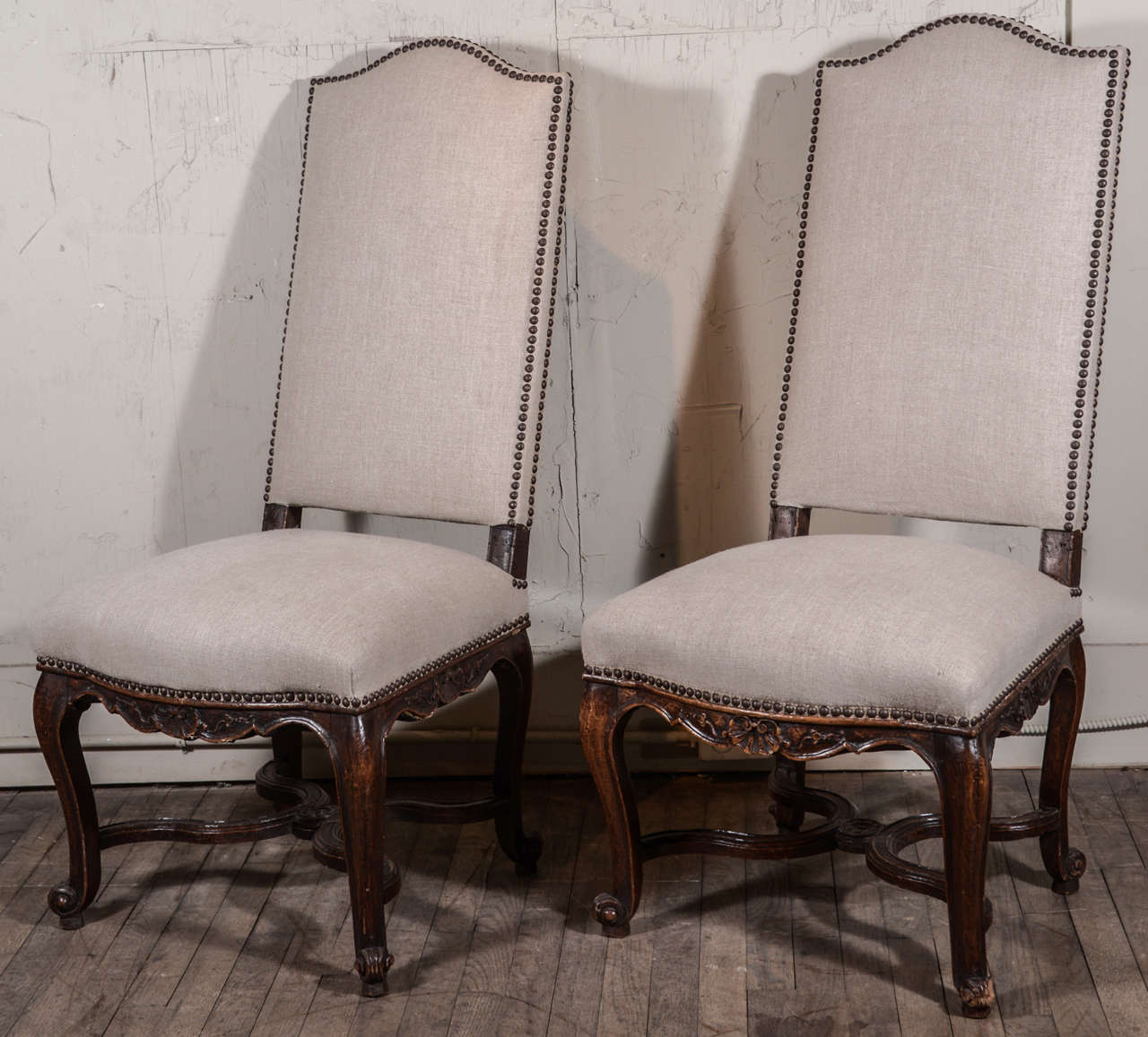 French Pair of Regence Side Chairs