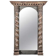 18th Century Painted French Mirror