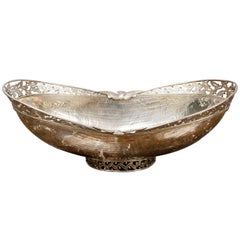 Contemporary Sterling Silver Hand Hammered Bowl