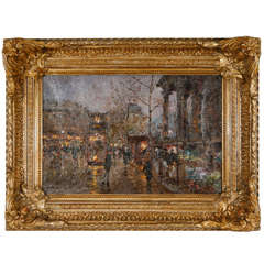 19th c. French Oil Painting by Georges Stein