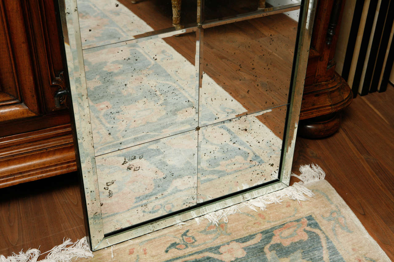 Pair of Églomisé Mirrored Panels with Shell Motif 2