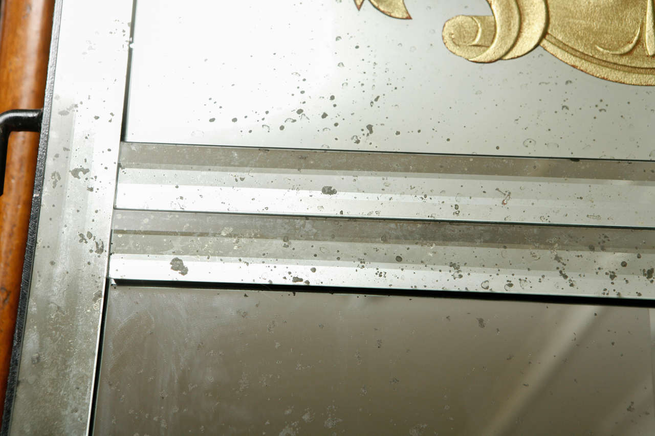 Pair of Églomisé Mirrored Panels with Shell Motif 5