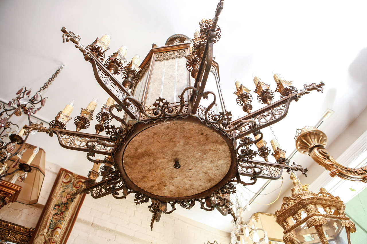 1920s Oscar Bach Chandelier 1