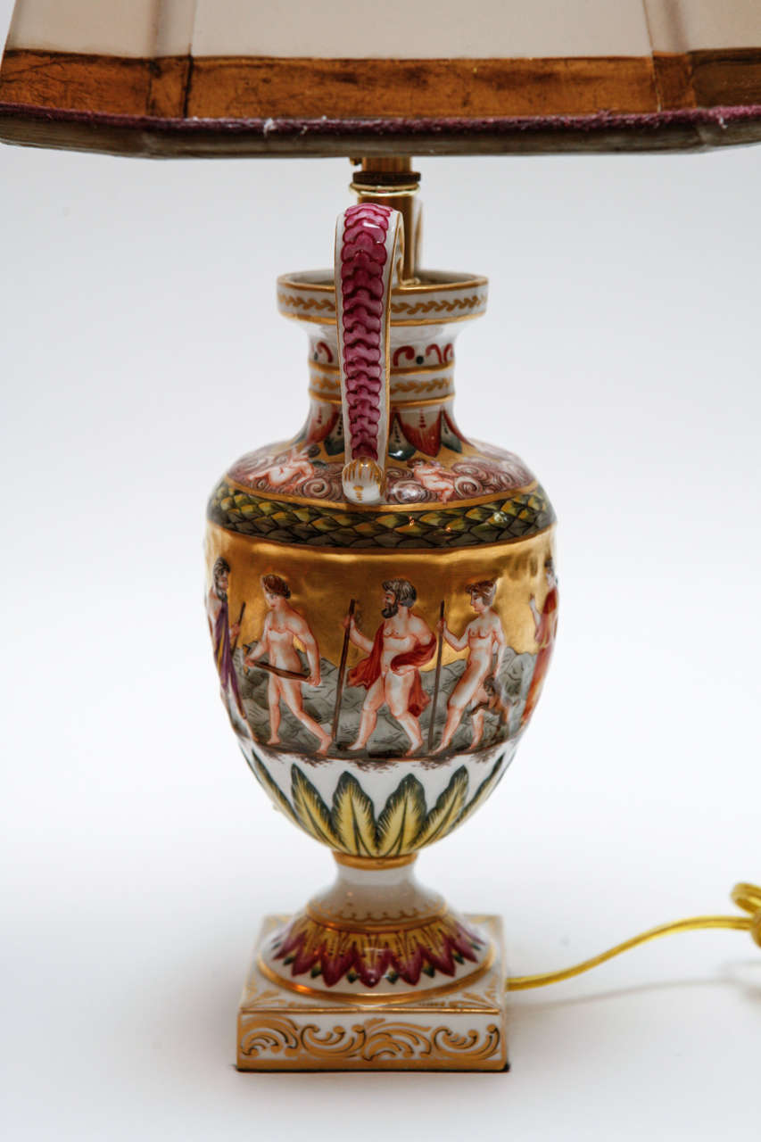 Pair of 19th Century Italian Capodimonte Lamps 1