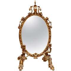 19th Century Italian Girandola Table Mirror