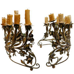 Pair of 19th c. Italian Girandolas