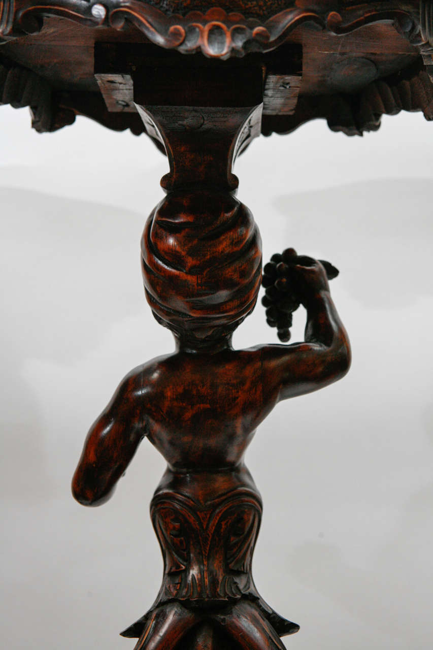 Pair of 19th Century Italian Moor Pedestals For Sale 6