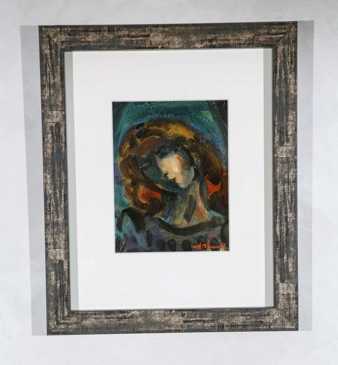 Harold Frank was an Abstract Expressionist Painter 1921-1995.  He attended the New York Art Students League, the National Academy of Design, Pratt Institute, Chouinard Art Institute and UCLA where he was a colleague of Richard Diebenkorn, who had a