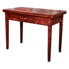 George III mahogany fold-over card table George III mahogany fold-over card table