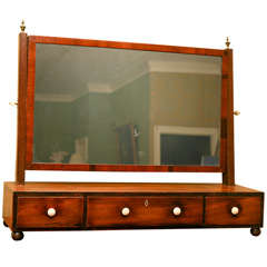 Regency mahogany dressing mirror