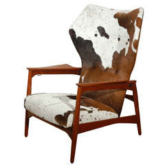 Midcentury Danish Wing Armchair