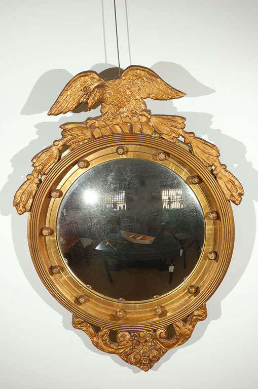 Federal Style Convex Wall Mirror