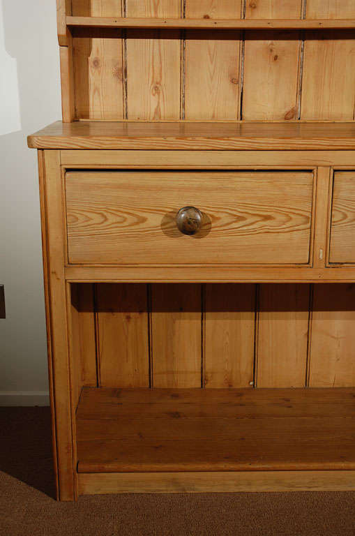Larger Pine Dresser with Drawers and Open Shelves For Sale at 1stDibs