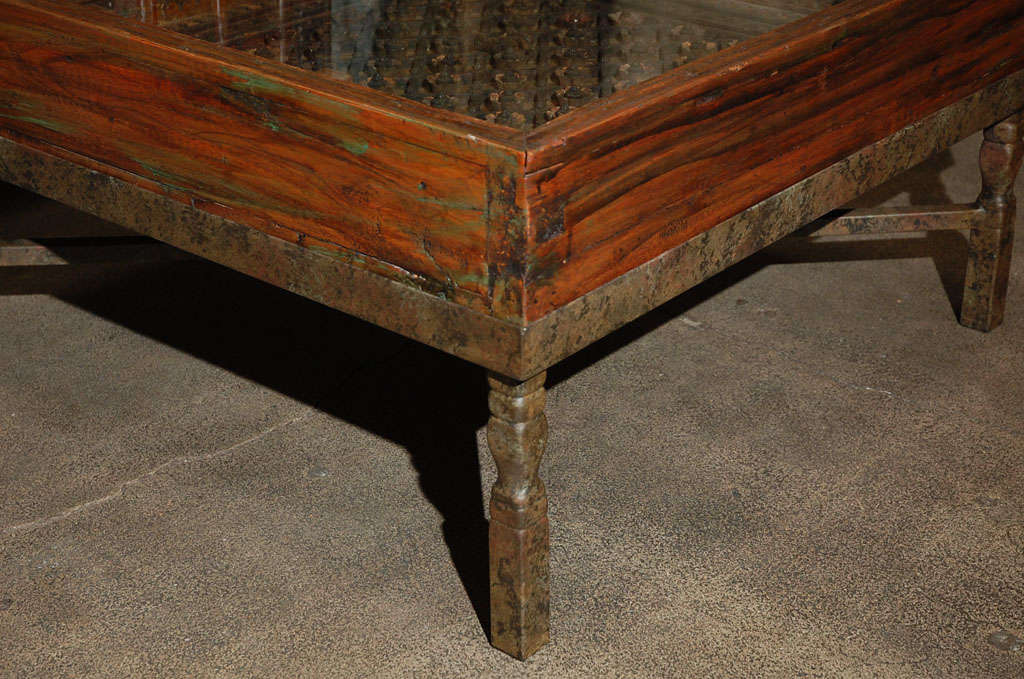 carved coffee table india