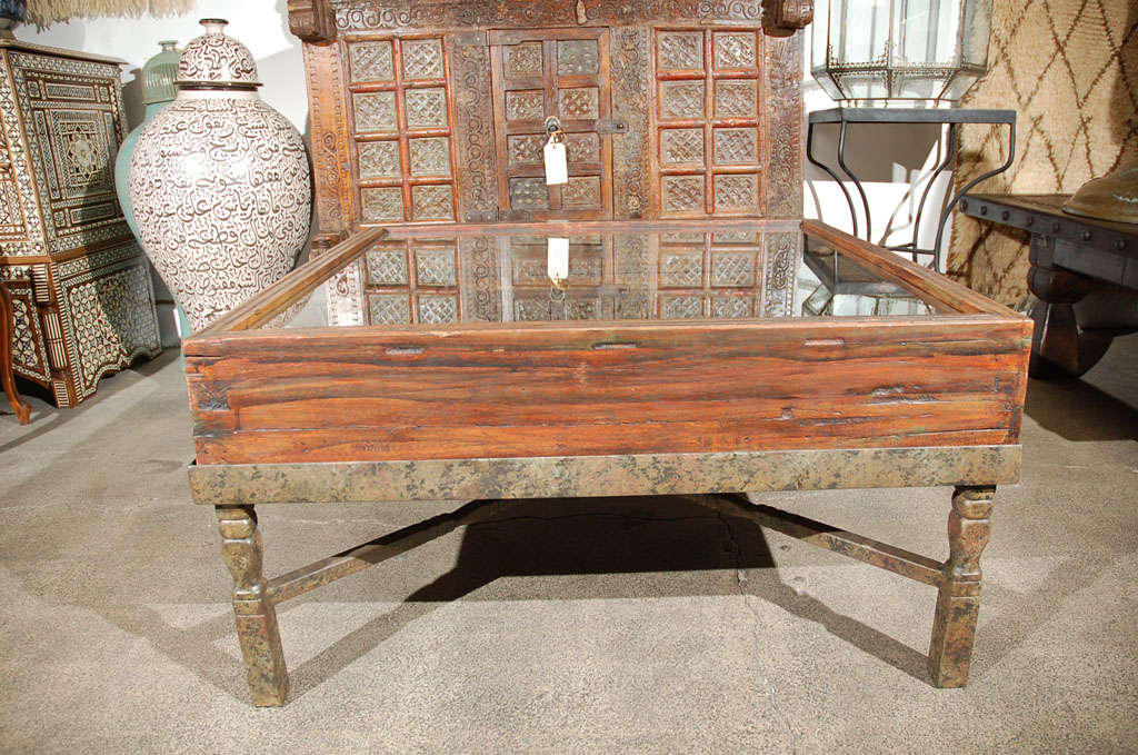 19th Century Carved Indian Window made into a Coffee Table