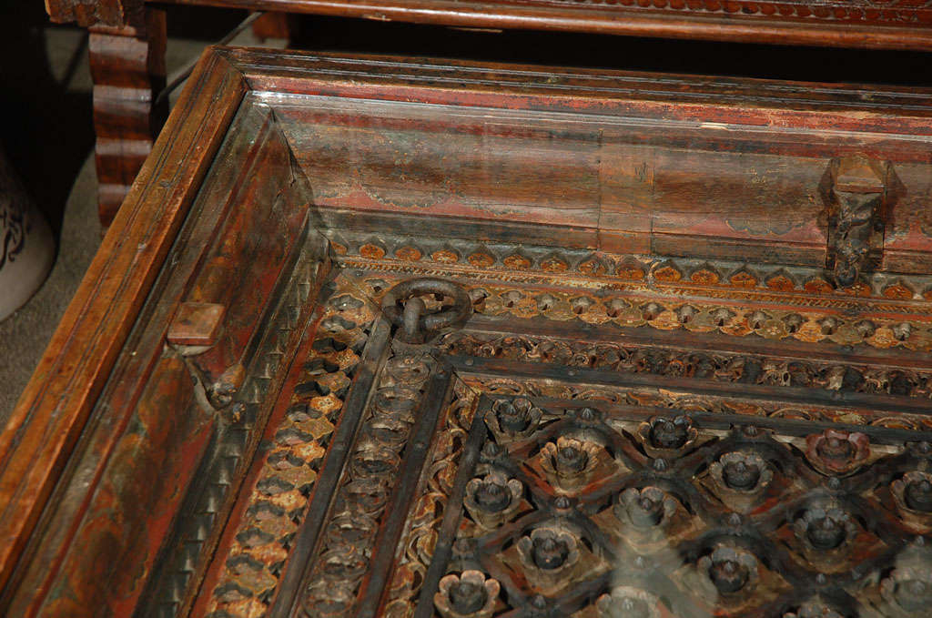 Carved Indian Window made into a Coffee Table 2