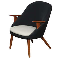Teak 2-toned Penguin Shell Chair